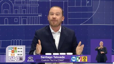 El candidato mostró la calidad del agua en algunos puntos de la Capital