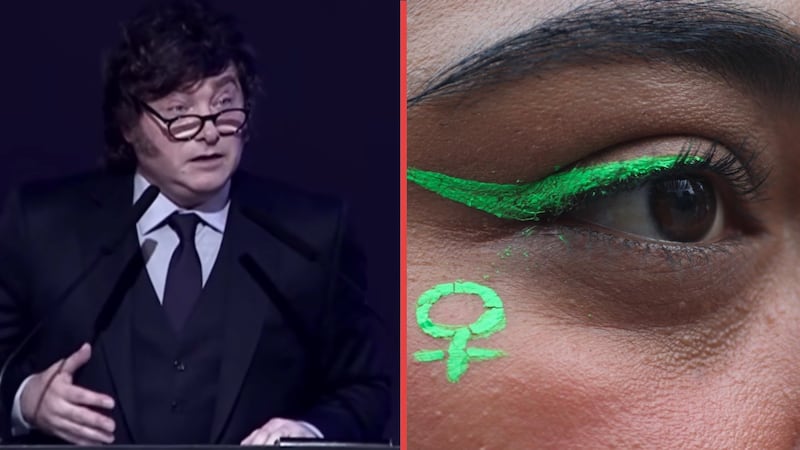 Milei culpa a los “pañuelitos verdes” y al feminismo por la caída de la natalidad en Argentina