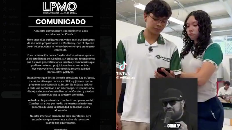 “Nuestra intención no fue discriminar a alumnos del Conalep”: podcast ‘Los Parrilleros’ se disculpa