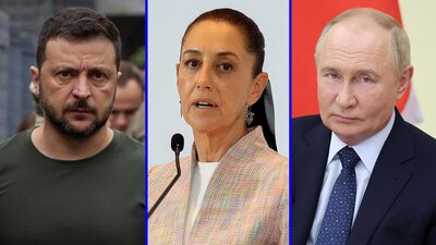 Sheinbaum invitó a los gobiernos de Ucrania y Rusia a su toma de protesta