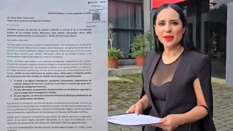 “¿Es realmente Sandra Cuevas una bandida?“: política acude a la UIF a preguntar si la investigan