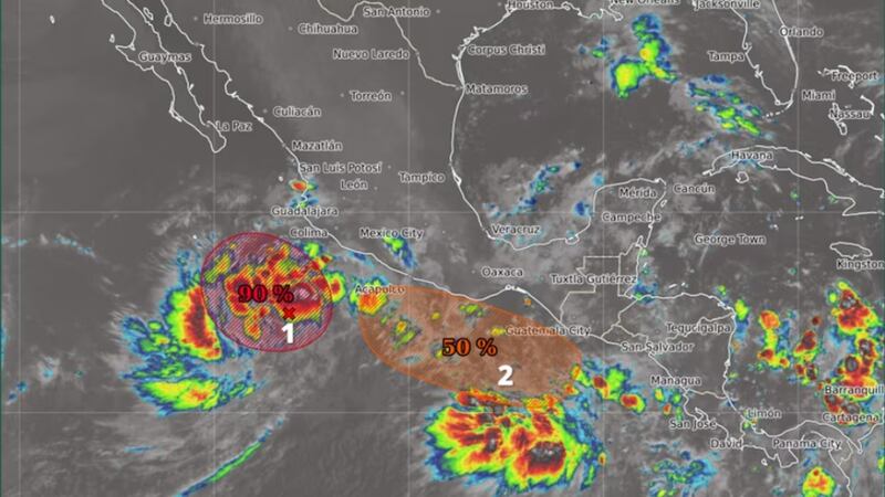 Tormenta Tropical ‘Priscila’ se forma frente a costas de México; sigue su trayectoria