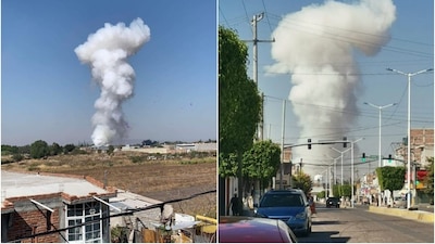 El estallido se escuchó a varios kilómetros a la redonda además de que se pudo ver la columna de humo.