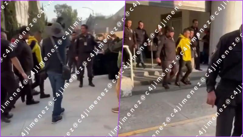 VIDEO: Trasladan al Reclusorio Norte al acusado de agredir a Sheinbaum