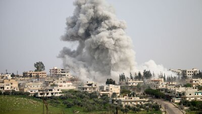 Los estragos del ataque directo de EU contra las fuerzas sirias