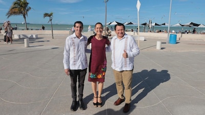 Rommel se suma a la 4T en Yucatán con Sheinbaum y Díaz