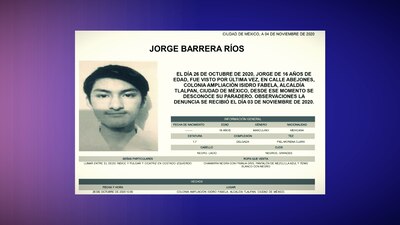 Las autoridades difundieron la alerta Amber de u joven estudiante de la UNAM