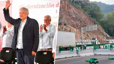 El presidente reconoció que la obra de ampliación carretera no estaba terminada