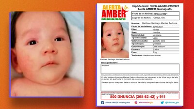 El recién nacido fue arrebatado de los brazos de su mamá