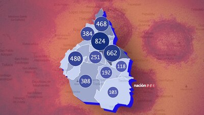 En este mapa podrás ver el avance de la enfermedad en la capital mexicana