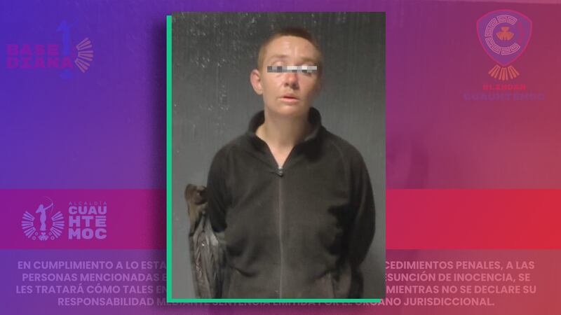 Detienen a mujer que arrojaba piedras a transeúntes en la Cuauhtémoc