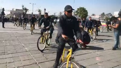 Los policías de Ciudad Neza andarán en bicicleta ante una eventual falta de gasolina para las patrullas
