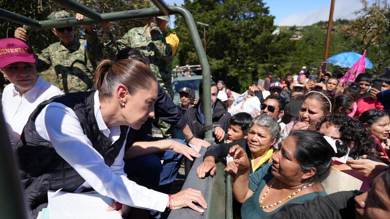Sheinbaum supervisa Pinal de Amoles, zona afectada por las lluvias en Querétaro