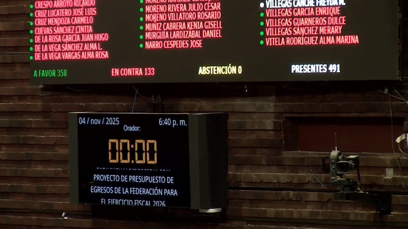 Diputados aprueban en lo general el Presupuesto de Egresos 2026 por más de 10 billones de pesos