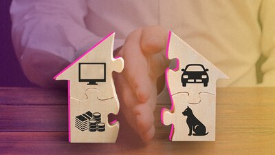 Las propiedades se reparten de acuerdo al régimen matrimonial