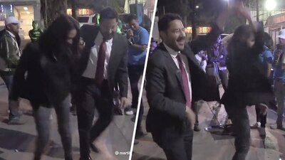 El secretario de Gobierno no dejó de bailar