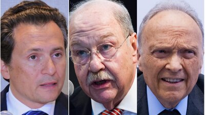 Emilio Lozoya Austin, Javier Coello Trejo y Alejandro Gertz Manero