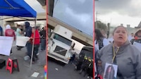 Conductores agreden a madres buscadoras que mantienen bloqueada la México-Toluca