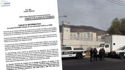 La hielera iba acompañada de un mensaje adjudicado al Cártel Jalisco Nueva Generación
