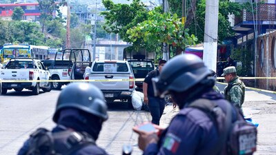 Elementos de seguridad acordonaron la zona del hallazgo