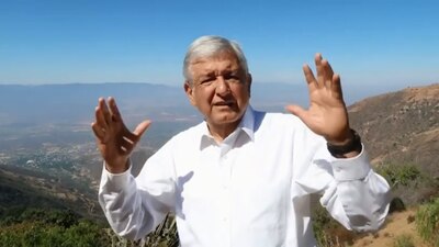 AMLO publicó un video desde esa región en la que colindan Puebla, Veracruz y Oaxaca