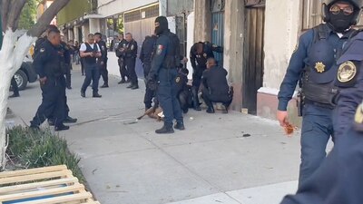 Uno de los elementos lo acaricia