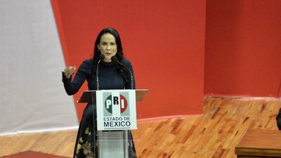 La funcionaria mexiquense será la abanderada del tricolor