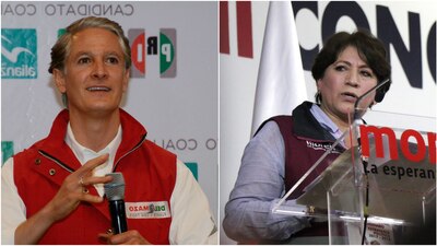 Alfredo del Mazo dijo que le extiende la mano a sus rivales políticos mientras que Delfina anunció una protesta pacífica