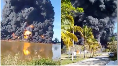 De acuerdo con Pemex, aún no están determinadas las razones por las que se inició el fuego