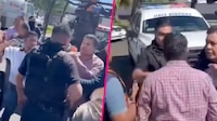 Alcalde de Uruapan se enfrenta a agentes de la Guardia Civil en Michoacán; riña termina en golpes