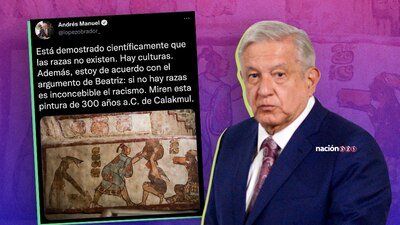 El presidente López Obrador dijo "que las razas no existen"