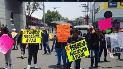 Ayer las protestas de mazatecos fueron en Palacio Nacional