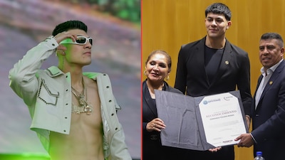 'El Bogueto' llegó a la cámara de diputados para recibir reconocimiento sobre adicciones