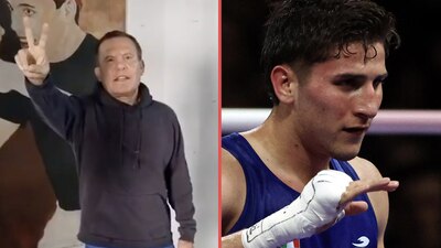 El gran campeón mostró su solidaridad