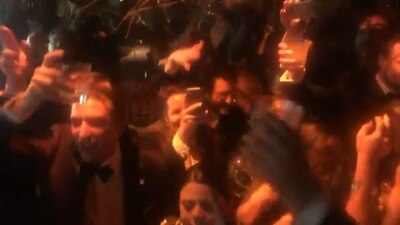 El equipo de 'Roma' festejó después de la ceremonia de los Oscar