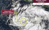 Se forma Depresión Tropical 22-E cerca de las costas de Acapulco, Guerrero
