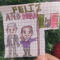 Sheinbaum presume dibujo que le hicieron con AMLO y da los mejores deseos a mexicanos