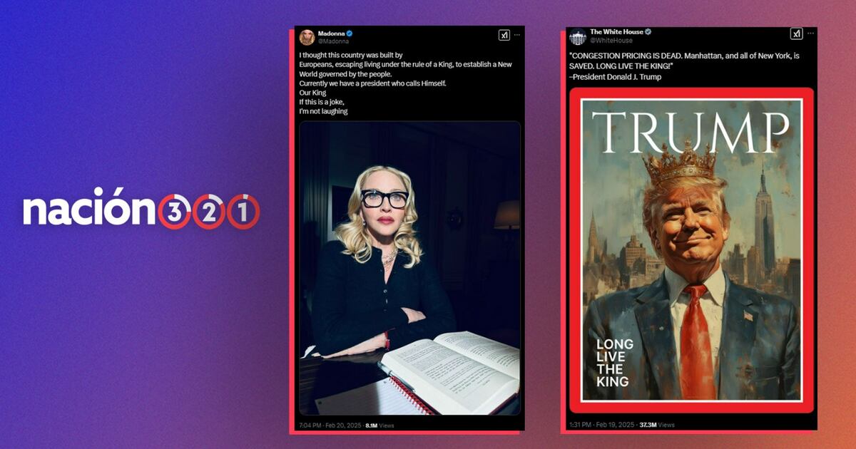 Madonna critica imagen de Trump con corona de rey: “Si es una broma, no ...