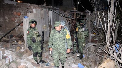 Se registraron daños a puertas y ventanas de las viviendas cercanas al polvorín, ante la ola expansiva