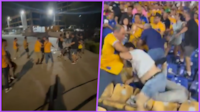 VIDEOS: Brutalidad en el Tigres vs. América, deja golpes, patadas y 1 aficionado inconsciente