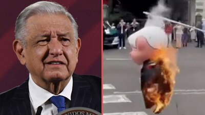 El Presidente destacó que "no le hace" que quemen una figura suya