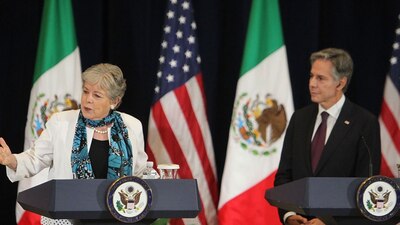 La canciller mexicana se reunió con autoridades estadounidenses