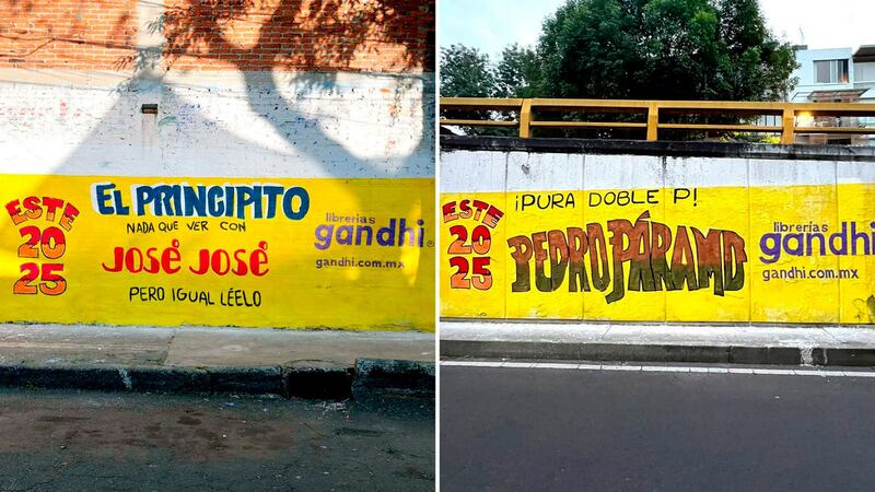 Gandhi hace guiño al ‘barrio’ y lleva publicidad al estilo rótulo para anuncios callejeros