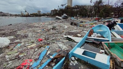 El huracán Otis destruyó al puerto de Acapulco, Guerrero