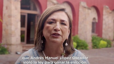 La senadora lamentó que el Presidente no sea castigado por su presunta intervención electoral