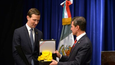 Jared Kushner recibe la Orden del Águila Azteca de manos del presidente mexicano