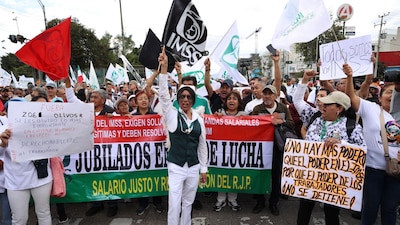 protestas de trabajadores del IMSS