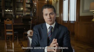 Peña Nieto recordó el 'Pacto por México' que fue firmado por el PRI, el PAN y el PRD