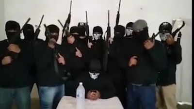 Los sujetos se identifican como presuntos integrantes del Cártel de La Sierra