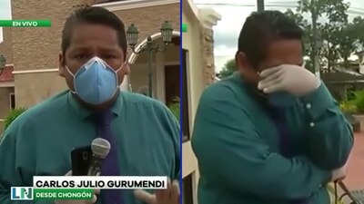 El reportero no pudo contener las lágrimas al reportar la situación de Guayaquil